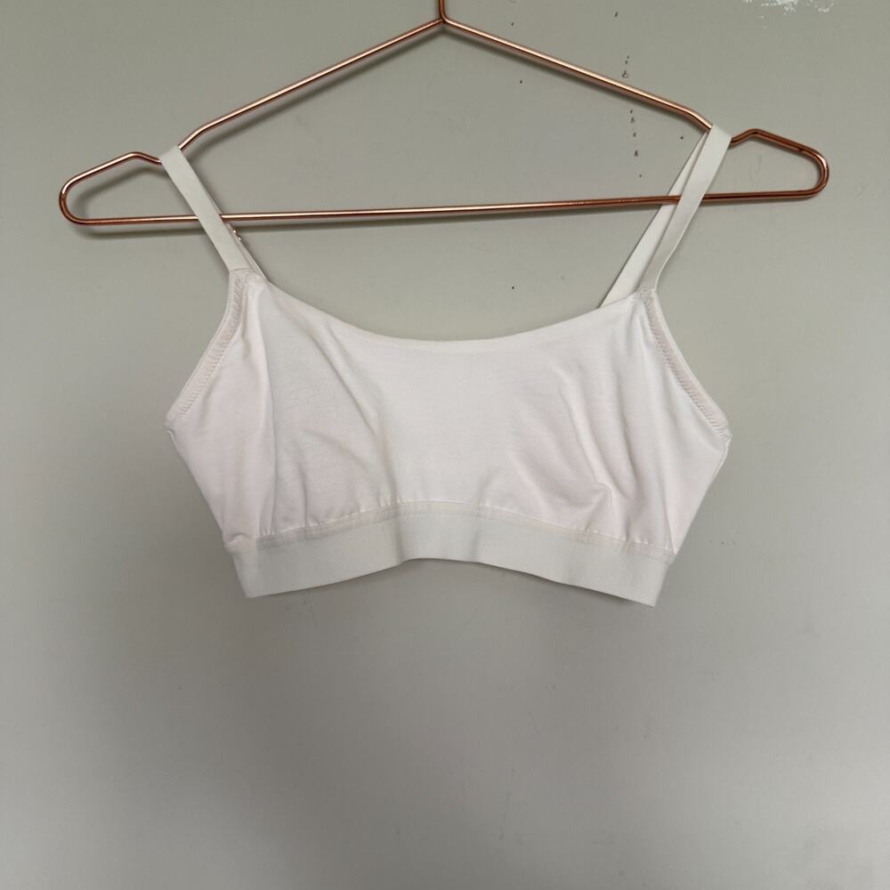 Third Love Womens 24/7 Classic Perfect Coverage Bra Medium White Organic Cotton
